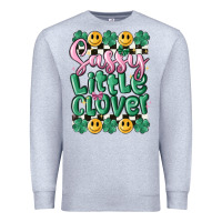 Heather Grey sassy little glover Premium Sweatshirt - MaliasSmallBusiness