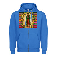 True Royal our lady of guadalupe Zipper Hoodie - JahusDesignShop