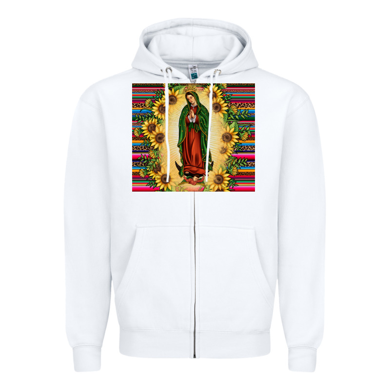 Our Lady Of Guadalupe Zipper Hoodie by JahusDesignShop | Teevron