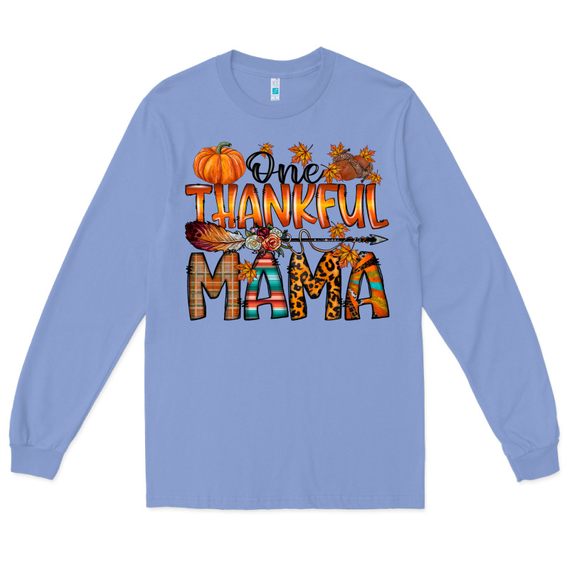 One Thankful Mama Long Sleeve Tee by RacoonDesign | Teevron