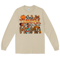 Mushroom one thankful mama Long Sleeve Tee - RacoonDesign