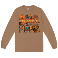 Toasted Coconut one thankful mama Long Sleeve Tee - RacoonDesign