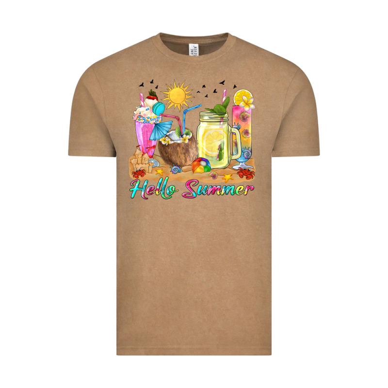 Hello Summer Drinks Vintage Tee by texasbilliewilder | Teevron