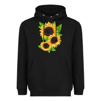 Black treetops sunflower Heavyweight Hoodie - LillyAllenDesigns