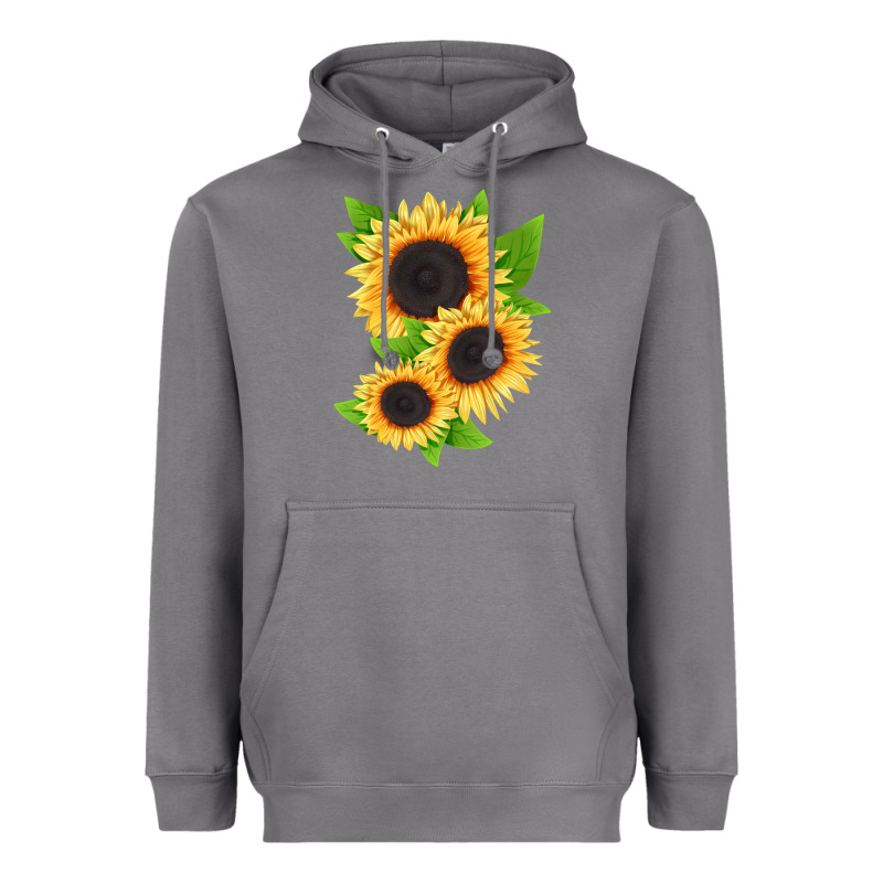 Treetops Sunflower Heavyweight Hoodie by LillyAllenDesigns | Teevron