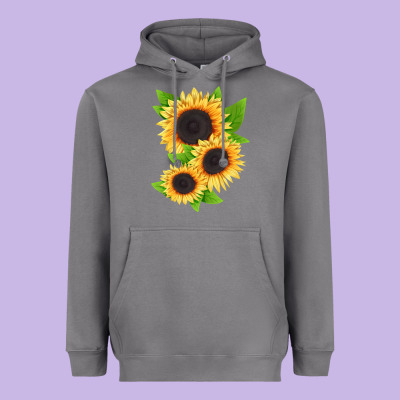 Treetops Sunflower Heavyweight Hoodie Designed By Lillyallendesigns