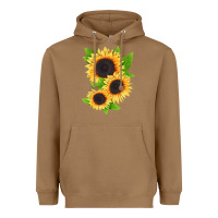 Toasted Coconut treetops sunflower Heavyweight Hoodie - LillyAllenDesigns