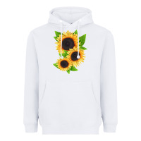 White treetops sunflower Heavyweight Hoodie - LillyAllenDesigns