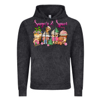 Vintage Black sugar and spice pink gingerbread coffee cups Vintage Hoodie - Zillion Design Studio