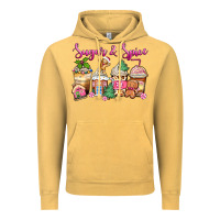 Vintage Mustard sugar and spice pink gingerbread coffee cups Vintage Hoodie - Zillion Design Studio