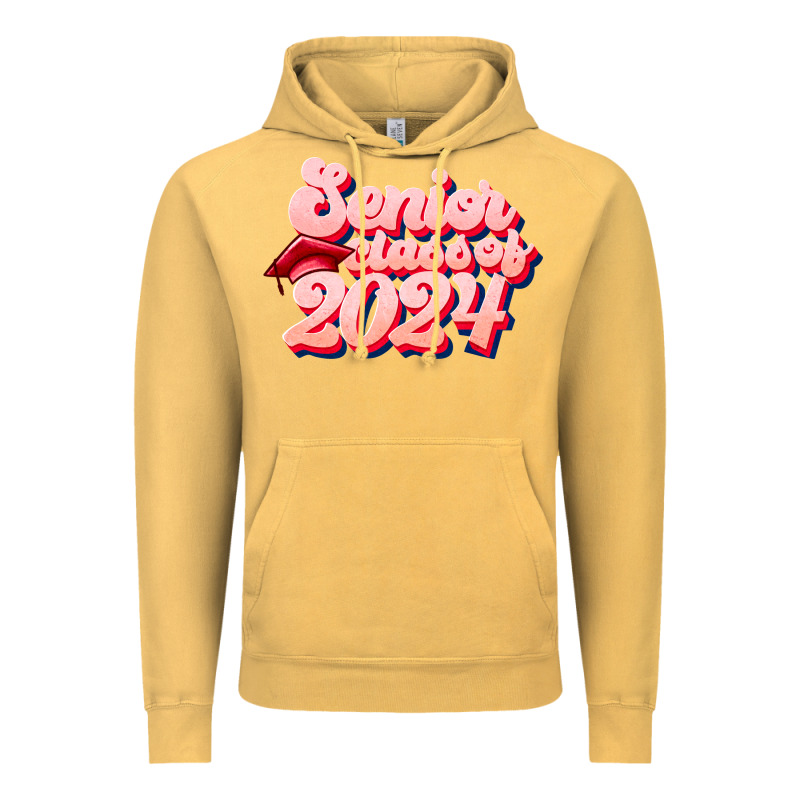 Senior Class Of 2024 Vintage Hoodie by JahusDesignShop | Teevron