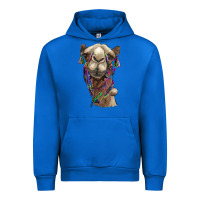 Cobalt tie dye camel Urban Hoodie - BarkalooDesign