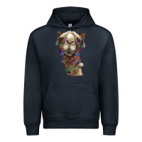 Navy tie dye camel Urban Hoodie - BarkalooDesign