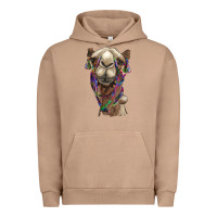 Pigment Burro tie dye camel Urban Hoodie - BarkalooDesign