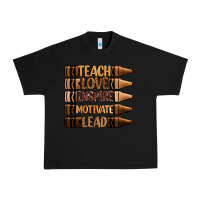 Black teach love inspire motivate lead Urban Heavy Tee - Zillion Design Studio