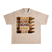 French Oak teach love inspire motivate lead Urban Heavy Tee - Zillion Design Studio
