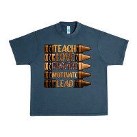Midnight Navy teach love inspire motivate lead Urban Heavy Tee - Zillion Design Studio
