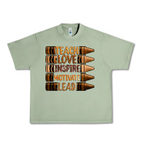 Oil Green teach love inspire motivate lead Urban Heavy Tee - Zillion Design Studio