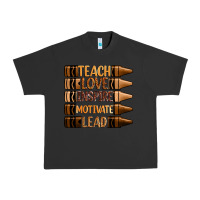 Pigment Black teach love inspire motivate lead Urban Heavy Tee - Zillion Design Studio