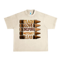 Sandshell teach love inspire motivate lead Urban Heavy Tee - Zillion Design Studio