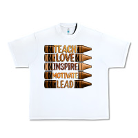 White teach love inspire motivate lead Urban Heavy Tee - Zillion Design Studio