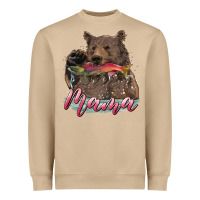 Mushroom Mother's Day Mama Bear Hunting Fish Heavyweight Sweatshirt - RanaPortraitStore