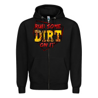 Black rub some dirt on it softball Zipper Hoodie - Jasminsmagicworld
