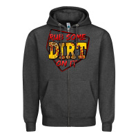 Charcoal Heather rub some dirt on it softball Zipper Hoodie - Jasminsmagicworld
