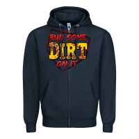 Navy rub some dirt on it softball Zipper Hoodie - Jasminsmagicworld