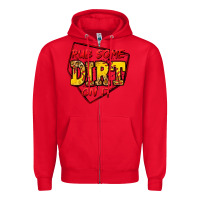 Red rub some dirt on it softball Zipper Hoodie - Jasminsmagicworld