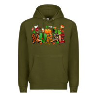 Army Green fall nurse Premium Hoodie - MaliasSmallBusiness