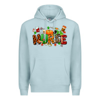 Blue Mist fall nurse Premium Hoodie - MaliasSmallBusiness