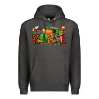 Charcoal Heather fall nurse Premium Hoodie - MaliasSmallBusiness