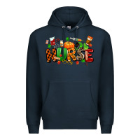 Navy fall nurse Premium Hoodie - MaliasSmallBusiness