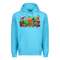 Ocean Blue fall nurse Premium Hoodie - MaliasSmallBusiness