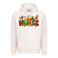 Pale Pink fall nurse Premium Hoodie - MaliasSmallBusiness