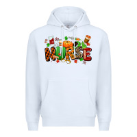White fall nurse Premium Hoodie - MaliasSmallBusiness