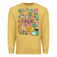 Antique Gold can't talk right now doing mama stay at home stuff Premium Sweatshirt - MaliasSmallBusiness