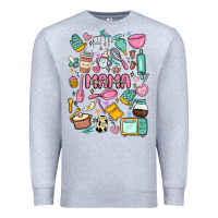 Heather Grey can't talk right now doing mama stay at home stuff Premium Sweatshirt - MaliasSmallBusiness
