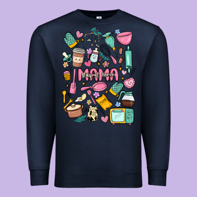 Can't Talk Right Now Doing Mama Stay At Home Stuff Premium Sweatshirt Designed By Maliassmallbusiness