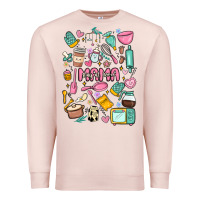 Pale Pink can't talk right now doing mama stay at home stuff Premium Sweatshirt - MaliasSmallBusiness