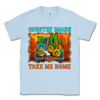 Dusty Blue country roads take me home Classic Tee - HRA Design Shop