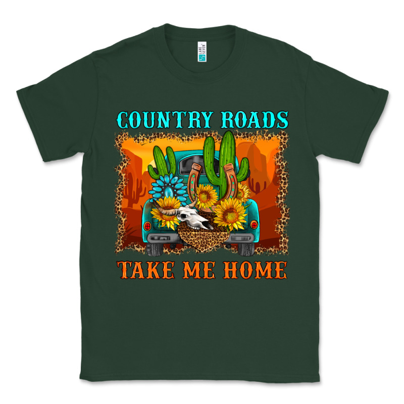 Country Roads Take Me Home Classic Tee by HRA Design Shop | Teevron