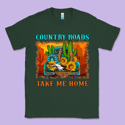 Country Roads Take Me Home Classic Tee Designed By Hra Design Shop