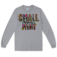 Heather Grey small business mini Long Sleeve Tee - CowhideDigitalArt