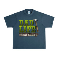 Midnight Navy dad lıfe totally naıled it Urban Heavy Tee - BarkalooDesign