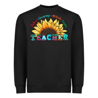 Black teacher sunflower listen encourage motivate inspir Heavyweight Sweatshirt - Zillion Design Studio