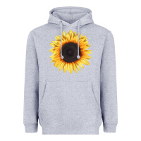 Heather Grey treetops sunflower Heavyweight Hoodie - LillyAllenDesigns