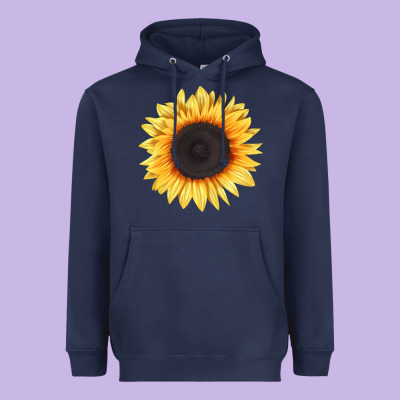 Treetops Sunflower Heavyweight Hoodie Designed By Lillyallendesigns