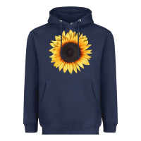 Navy treetops sunflower Heavyweight Hoodie - LillyAllenDesigns